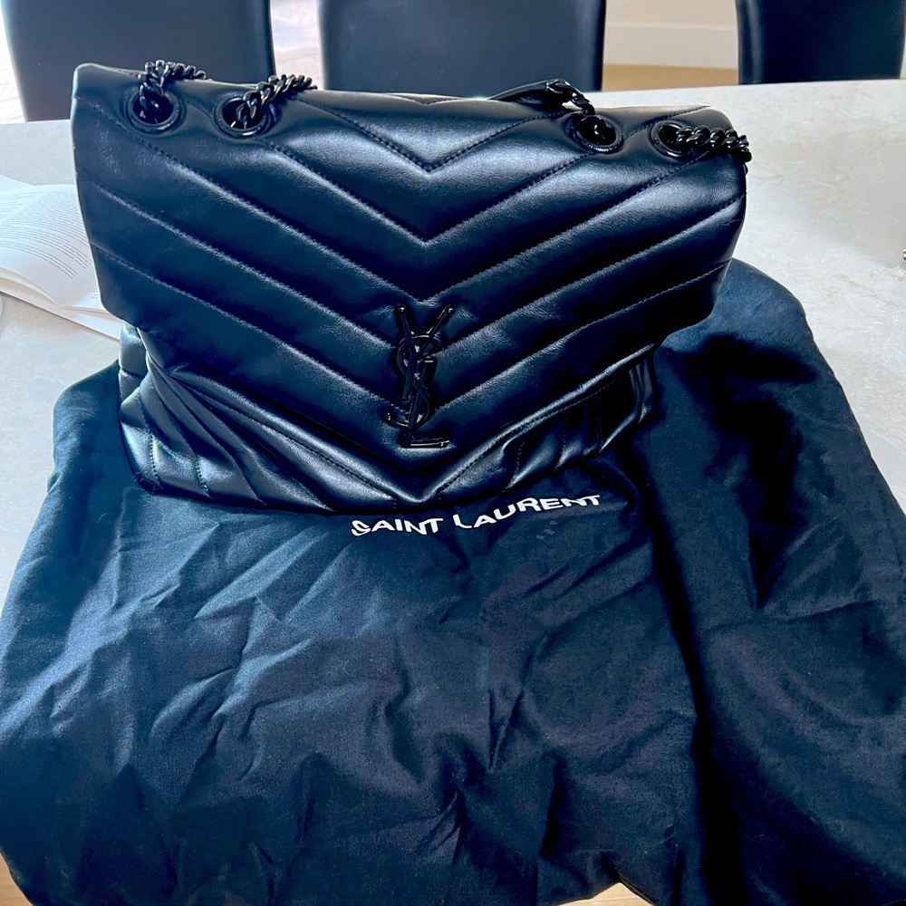 Yves Saint Laurent Black Quilted Bag